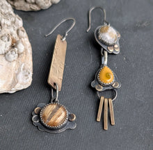 Load image into Gallery viewer, Golden Quartz and Jasper Asymmetricals