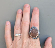 Load image into Gallery viewer, Beach Stone Statement Ring - size 8.25
