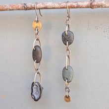 Load image into Gallery viewer, Beachcombing Geode Earrings