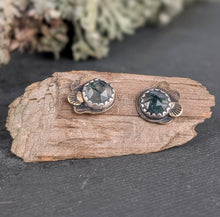 Load image into Gallery viewer, Moss Agate Forest Floor Earrings