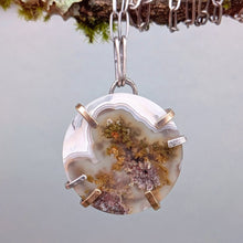 Load image into Gallery viewer, Moss Agate Slice Necklace