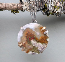 Load image into Gallery viewer, Moss Agate Slice Necklace