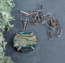 Load image into Gallery viewer, Scenic Jasper Slice Necklace