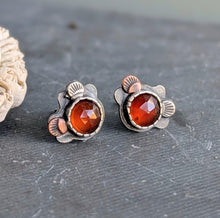Load image into Gallery viewer, Garnet Forest Floor Earrings