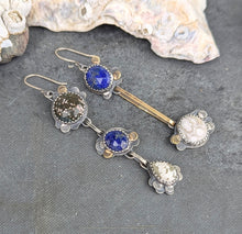 Load image into Gallery viewer, Night Sky Asymmetrical Earrings