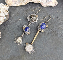 Load image into Gallery viewer, Night Sky Asymmetrical Earrings