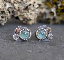 Load image into Gallery viewer, Green Kyanite Forest Floor Earrings