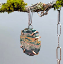 Load image into Gallery viewer, Scenic Jasper Slice Necklace