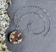 Load image into Gallery viewer, Moss Agate Slice Necklace
