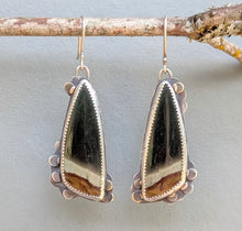 Load image into Gallery viewer, Horizon Earrings - Polychrome Jasper Asymmetricals