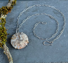Load image into Gallery viewer, Plume Agate Slice Necklace