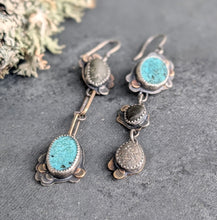 Load image into Gallery viewer, Beach Stone and Turquoise Asymmetricals