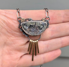 Load image into Gallery viewer, Moss Agate Fringe Necklace