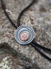 Load image into Gallery viewer, Fossil Coral Tree Ring Bolo Tie