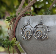 Load image into Gallery viewer, Tree Ring Earrings (small)
