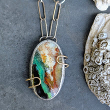 Load image into Gallery viewer, Opalized Wood Shorebreak Necklace
