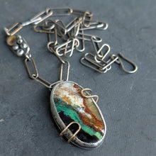 Load image into Gallery viewer, Opalized Wood Shorebreak Necklace
