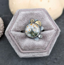 Load image into Gallery viewer, Ocean Jasper Forest Floor Ring  - size 9
