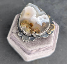 Load image into Gallery viewer, Garden Agate Statement Ring - size 8
