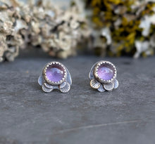 Load image into Gallery viewer, Amethyst Forest Floor Earrings
