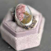 Load image into Gallery viewer, Ocean Jasper Bloom Ring - size 7.25
