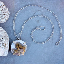 Load image into Gallery viewer, Moss Agate Slice Necklace
