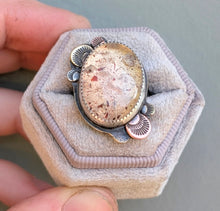 Load image into Gallery viewer, Disco Quartz Forest Floor Ring - size 7.5

