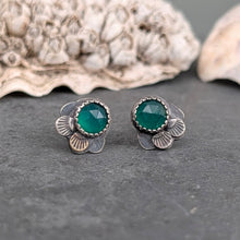 Load image into Gallery viewer, Emerald Forest Floor Earrings
