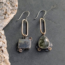 Load image into Gallery viewer, Dendritic Agate and Prehnite Asymmetricals
