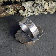 Load image into Gallery viewer, Turquoise and Mixed Metal Lace Ring - size 6.75
