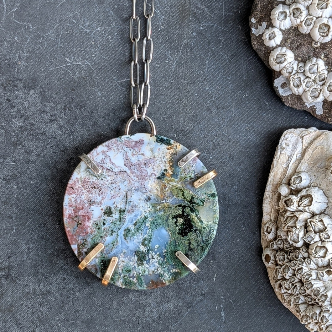 Jasper Slice Necklace