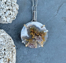 Load image into Gallery viewer, Moss Agate Slice Necklace
