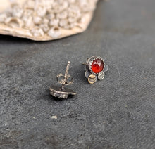Load image into Gallery viewer, Garnet Forest Floor Earrings
