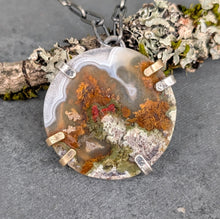 Load image into Gallery viewer, Moss Agate Slice Necklace
