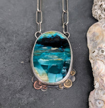 Load image into Gallery viewer, Opalized Wood Statement Necklace
