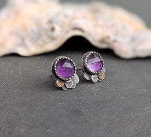 Load image into Gallery viewer, Amethyst Forest Floor Earrings
