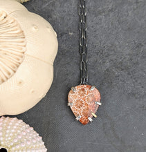 Load image into Gallery viewer, Fossil Coral Prong Necklace
