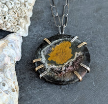 Load image into Gallery viewer, Jasper Slice Cosmos Necklace
