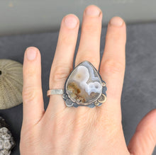 Load image into Gallery viewer, Garden Agate Statement Ring - size 8
