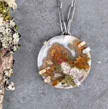Load image into Gallery viewer, Moss Agate Slice Necklace
