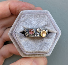 Load image into Gallery viewer, Watermelon Tourmaline Barnacle Band - size 9
