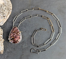 Load image into Gallery viewer, Opalized Wood Specimen Necklace
