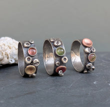 Load image into Gallery viewer, Watermelon Tourmaline Barnacle Band - size 9
