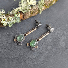 Load image into Gallery viewer, Kyanite Forest Floor Earrings
