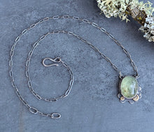 Load image into Gallery viewer, Prehnite Forest Floor Necklace
