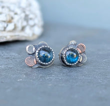 Load image into Gallery viewer, Kyanite Forest Floor Earrings
