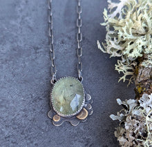 Load image into Gallery viewer, Prehnite Forest Floor Necklace
