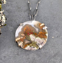 Load image into Gallery viewer, Moss Agate Slice Necklace
