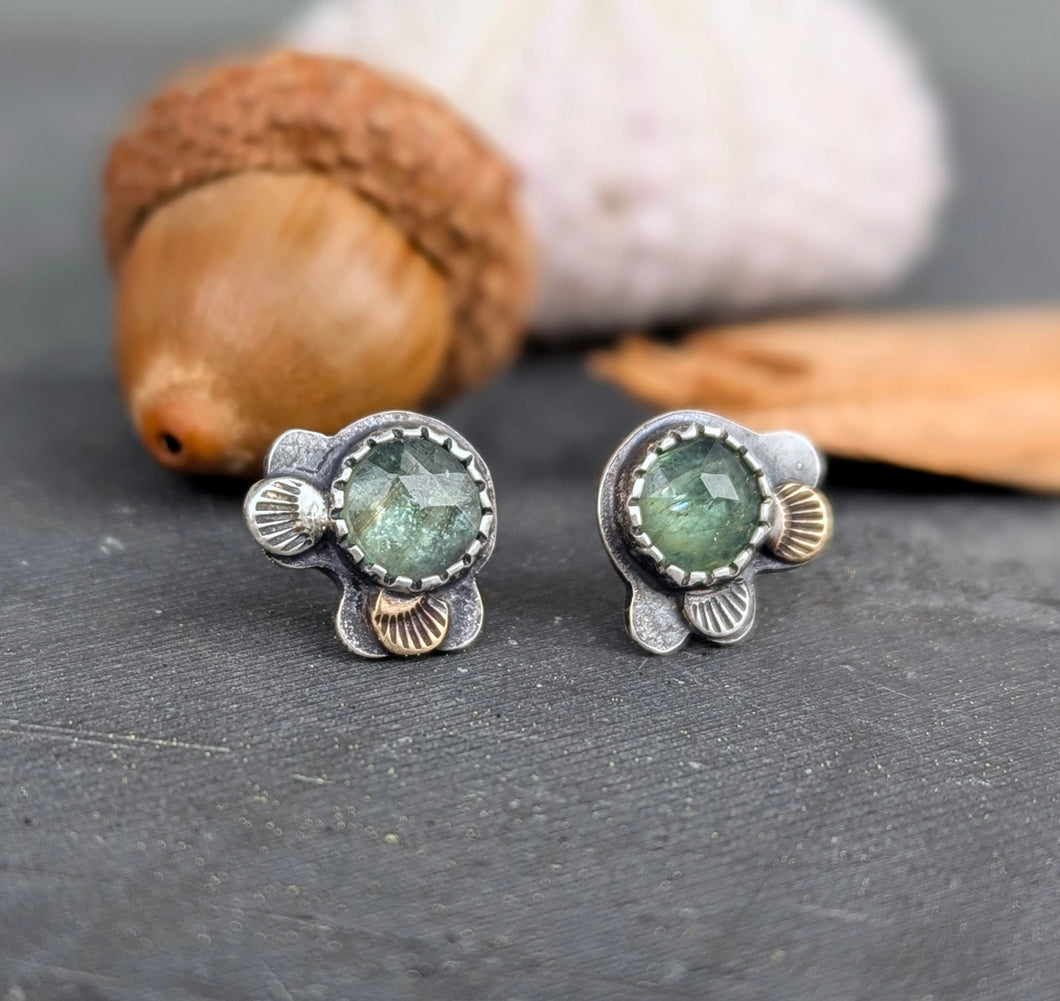 Kyanite Forest Floor Earrings