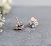 Load image into Gallery viewer, Moss Agate Forest Floor Earrings
